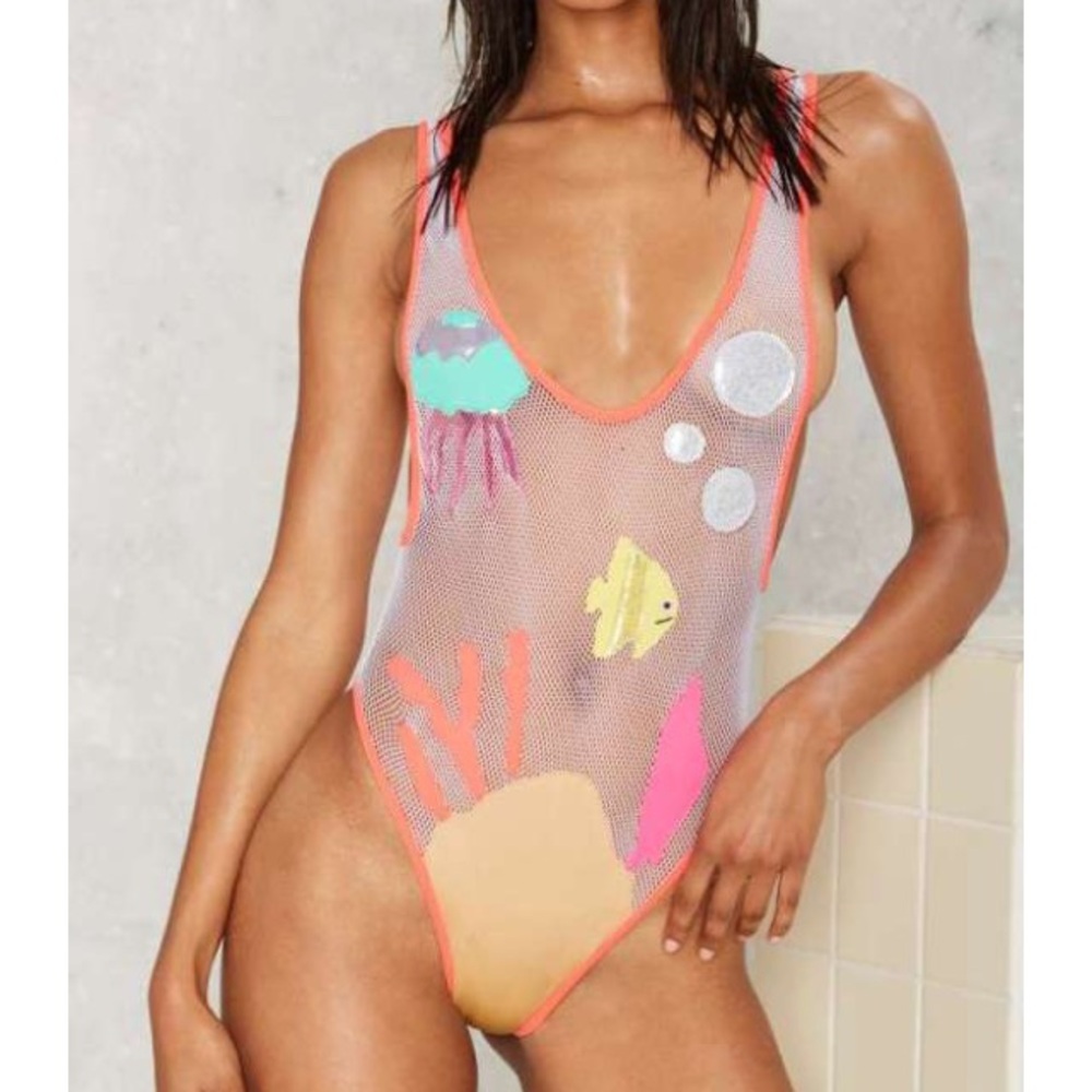 Lee and Lani aquarium swimsuit